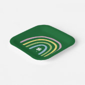 Assiettes En Carton Four Leaf Clover Rainbow St Patrick's Day (Angulaire)