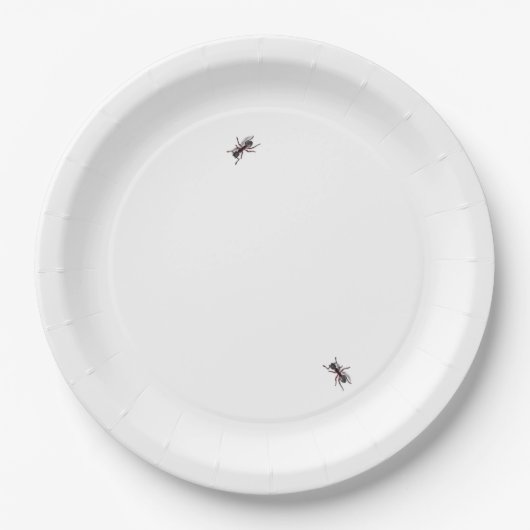 Assiettes En Carton Fourmi Bug drôle d'humour (Devant)