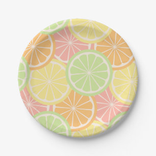 Assiettes En Carton Fournitures de fête d'anniversaire fruitées et coo
