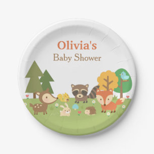 Assiettes En Carton Fournitures de fête pour Baby Shower sur le thème