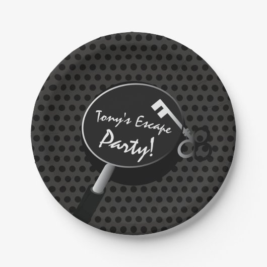 Assiettes En Carton Fournitures de partie d'évasion (Devant)