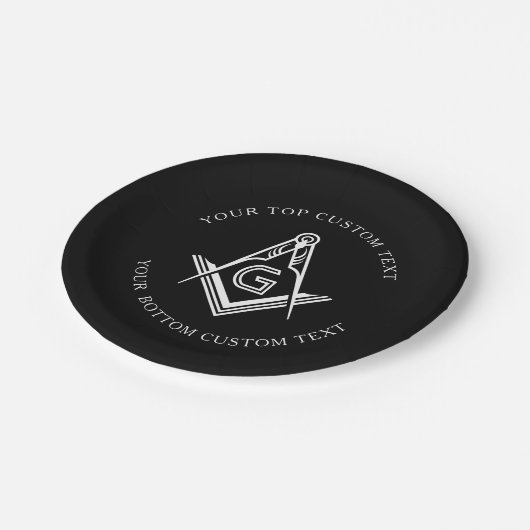 Assiettes En Carton Fournitures de partie maçonnique | Plaques de papi (Angle)