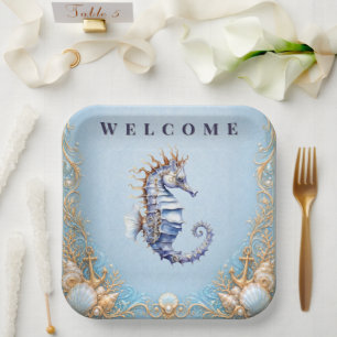Assiettes En Carton Fournitures de pique-nique de mariage de luxe sur