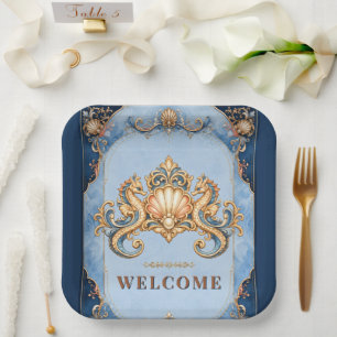 Assiettes En Carton Fournitures de pique-nique sur la plage pour événe