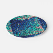 Assiettes En Carton Fournitures en métal bleu et vert (Angle)