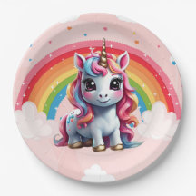 Fournitures Unicorn Anniversaire Fête, Arc-en-ciel