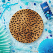 Assiettes En Carton Fourrure animale Cheetah (Fête)
