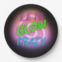 Fous de lueur de patinage néon anniversaire