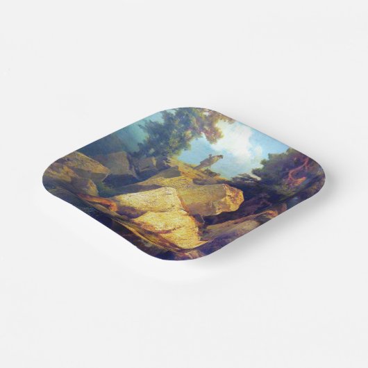 Assiettes En Carton Fox Hunt Josef Navrátil Après 1850 (Angulaire)