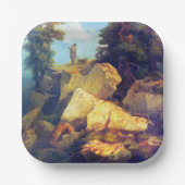 Assiettes En Carton Fox Hunt Josef Navrátil Après 1850 (Recto)