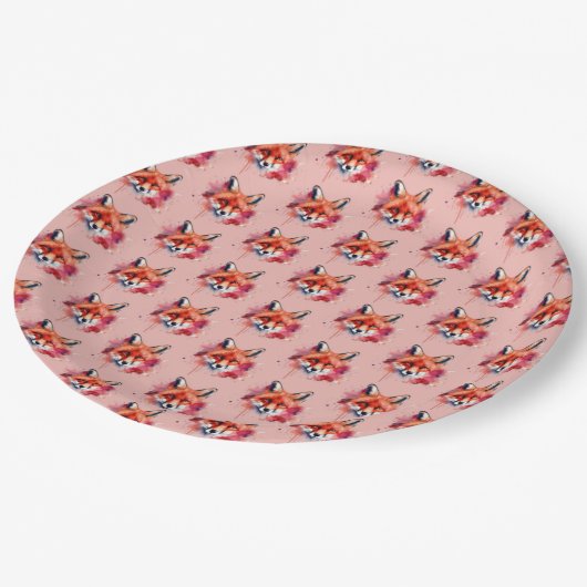 Assiettes En Carton Fox Paper Plates (Angle)