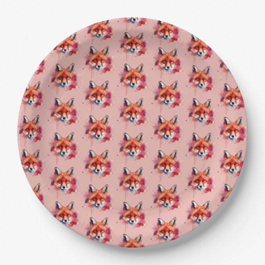 Assiettes En Carton Fox Paper Plates (Devant)