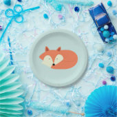 Assiettes En Carton Fox rouge somnolent (Fête)