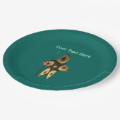 Assiettes En Carton Fractal Inuit Hunter (Angle)