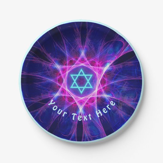 Assiettes En Carton Fractale Magen Bet (Devant)