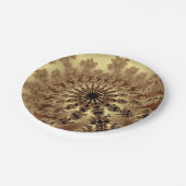 Assiettes En Carton Fractale or (Angle)