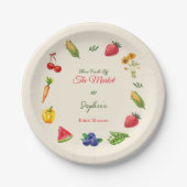 Assiettes En Carton Fraîche hors Fête des mariées du marché (Devant)