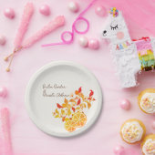 Assiettes En Carton Fraîcheur Citrus Foliage Mariage (Fête)