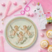 Assiettes En Carton Fraîcheur Rococo Cherub Cloud Party Plaque (Fête)