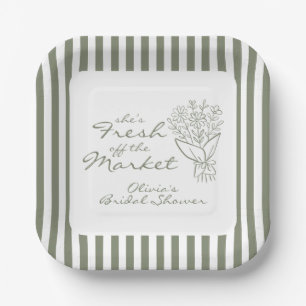 Assiettes En Carton Frais débarqué du Marché: Shower de Mariée