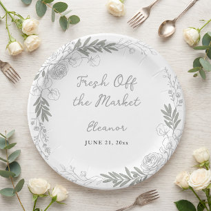 Assiettes En Carton Frais du marché Rose en ligne artistique pour mari