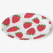 Assiettes En Carton Fraise (Angle)