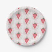 Assiettes En Carton Fraise (Devant)