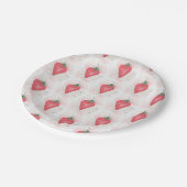 Assiettes En Carton Fraise (Angle)