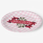 Assiettes En Carton Fraise (Angle)