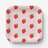 Assiettes En Carton Fraise (Recto)