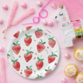 Assiettes En Carton Fraise (Fête)