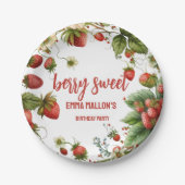 Assiettes En Carton fraise 1er anniversaire Berry 1er (Devant)