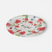 Assiettes En Carton Fraise 1er anniversaire | Berry First (Angle)