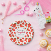 Assiettes En Carton Fraise 1er anniversaire | Berry First (Fête)