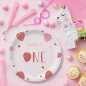 Assiettes En Carton Fraise 1er Berry Plaques d'anniversaire (Fête)