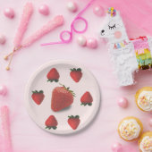 Assiettes En Carton Fraise Anniversaire Fête d'été (Fête)