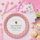 Assiettes En Carton Fraise Berry Premier pique-nique Anniversaire (Fête)