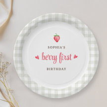 Fraise d'aquarelle Berry Premier anniversaire