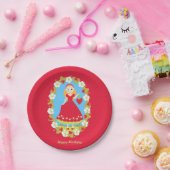 Assiettes En Carton Fraise Fête d'anniversaire fille (Fête)