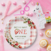 Assiettes En Carton Fraise première fête d'anniversaire Berry (Fête)