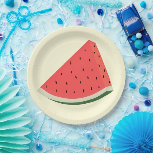 Assiettes En Carton Fraise savoureuse - sucrée - (Fête)