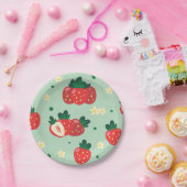 Assiettes En Carton Fraise Sweet fête d'anniversaire (Fête)