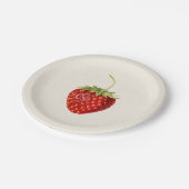 Assiettes En Carton Fraise vintage fête d'anniversaire (Angle)