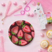 Assiettes En Carton Fraises (Fête)