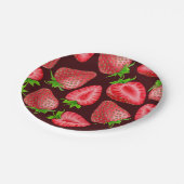 Assiettes En Carton Fraises (Angle)