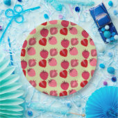 Assiettes En Carton Fraises (Fête)