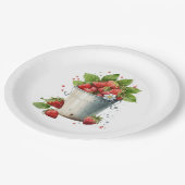 Assiettes En Carton Fraises fraîches cuites dans un seau (Angle)