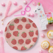 Assiettes En Carton framboise rose (Fête)