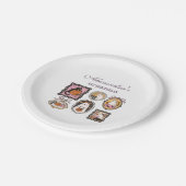 Assiettes En Carton Framed Ghost & Cat Halloween 1st Birthday (Angle)