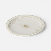 Assiettes En Carton Français Romance Mariage Coeur ivoire ID870 (Angle)